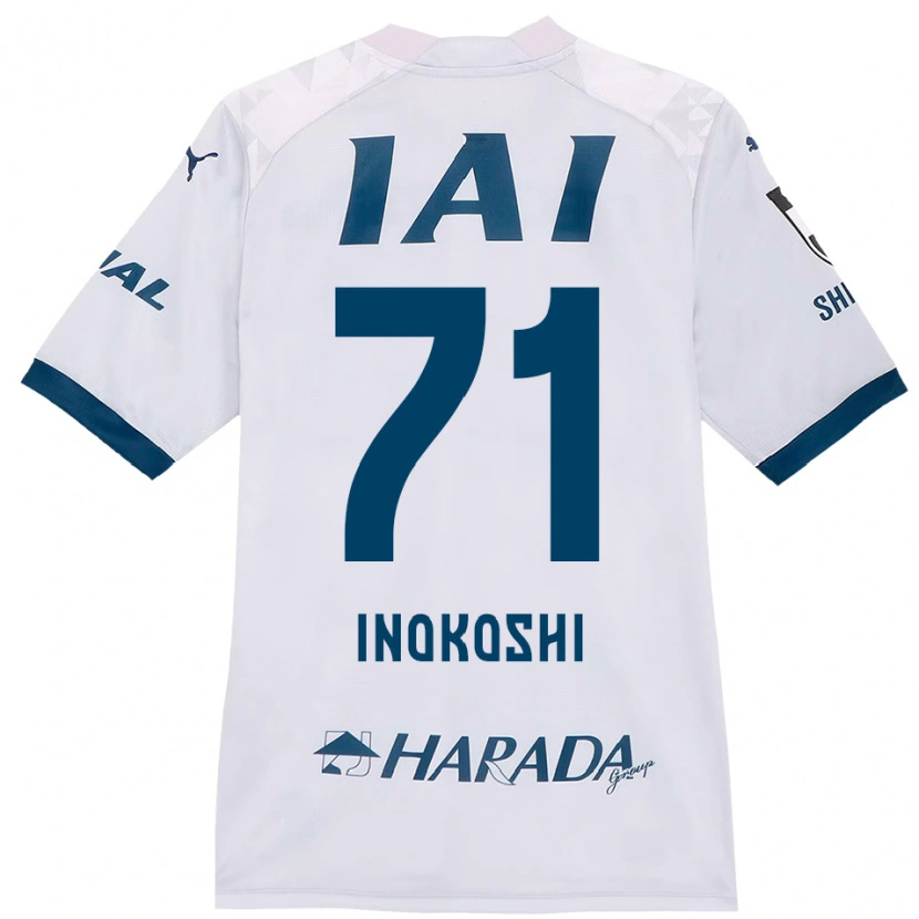 Danxen Kobiety Yui Inokoshi #71 Biały Królewski Niebieski Wyjazdowa Koszulka 2025/26 Koszulki Klubowe