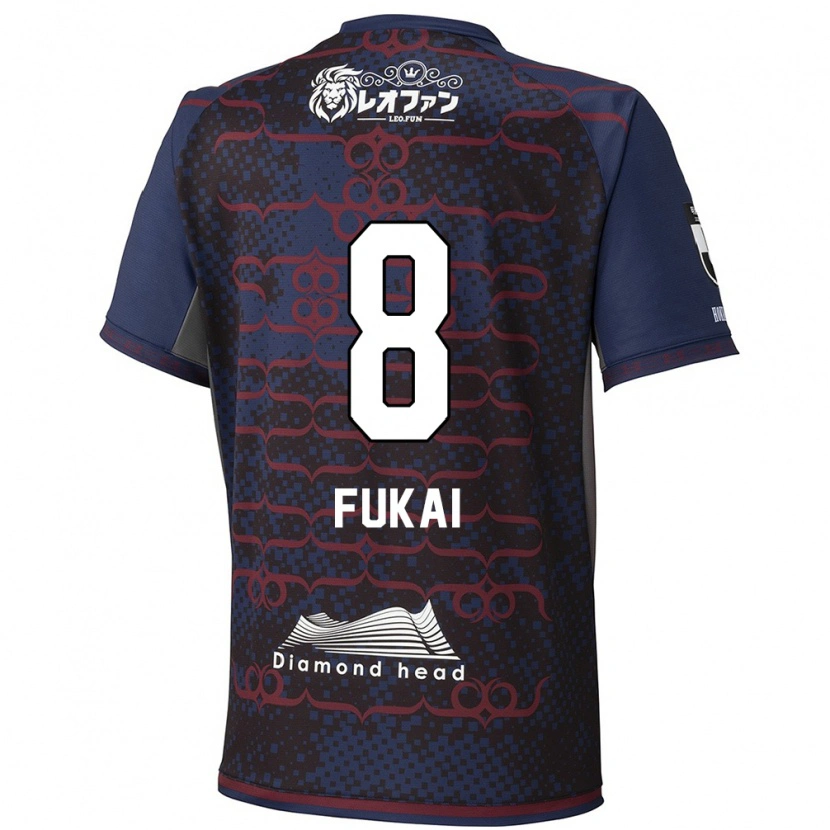 Danxen Kobiety Kazuki Fukai #8 Niebieski Czerwony Wyjazdowa Koszulka 2025/26 Koszulki Klubowe