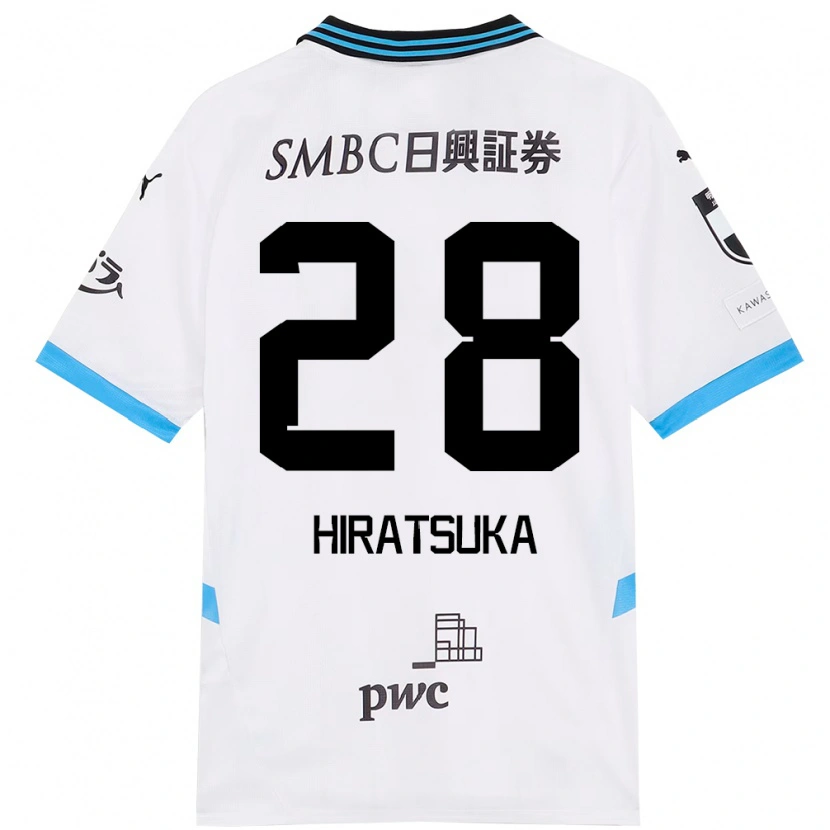 Danxen Kobiety Hayato Hiratsuka #28 Błękitny Czarny Wyjazdowa Koszulka 2025/26 Koszulki Klubowe