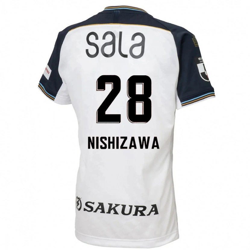 Danxen Kobiety Tsubasa Nishizawa #28 Błękitny Czarny Wyjazdowa Koszulka 2025/26 Koszulki Klubowe