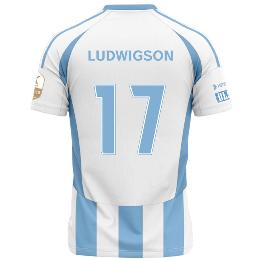 Danxen Kobiety Gustav Ludwigson #17 Królewski Niebieski Żółty Wyjazdowa Koszulka 2025/26 Koszulki Klubowe