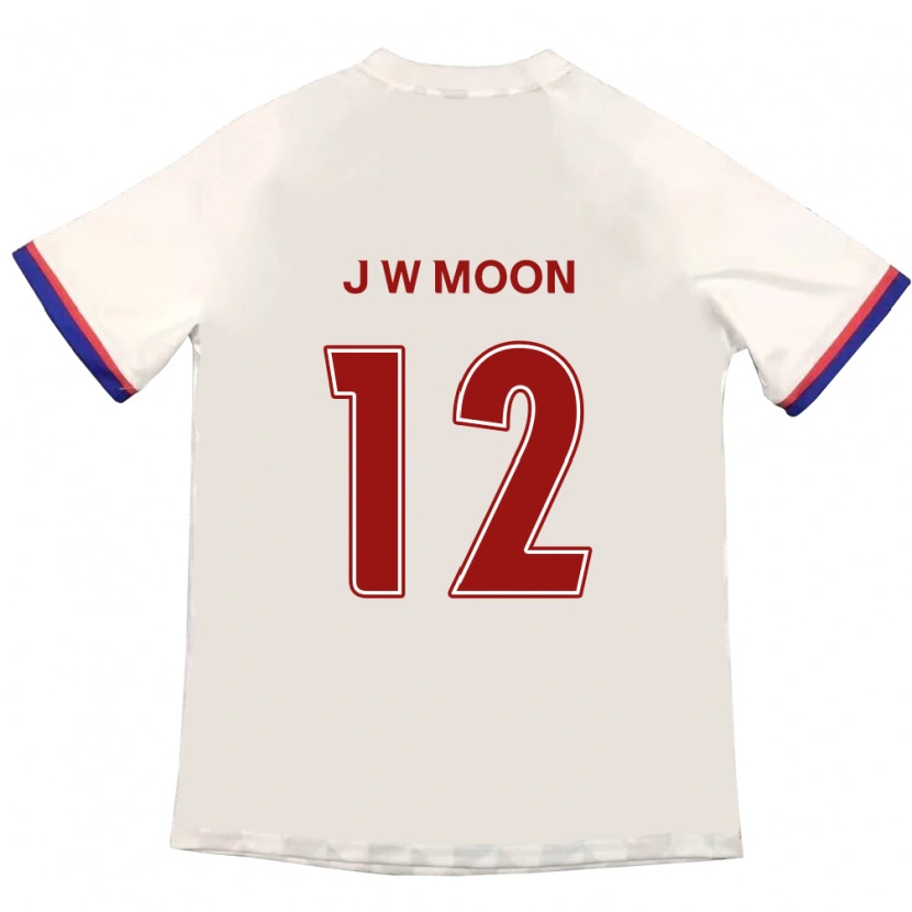 Danxen Kobiety Jung-Woo Moon #12 Królewski Niebieski Czerwony Wyjazdowa Koszulka 2025/26 Koszulki Klubowe