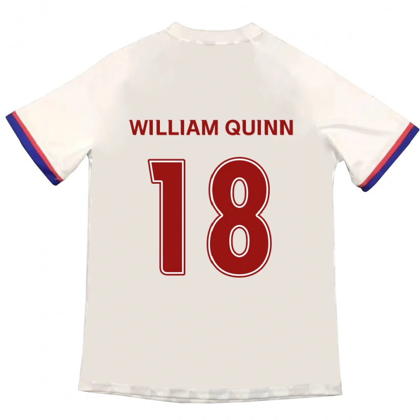 Danxen Kobiety Max William Quinn #18 Królewski Niebieski Czerwony Wyjazdowa Koszulka 2025/26 Koszulki Klubowe