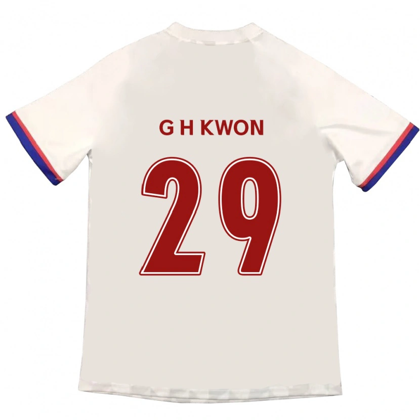 Danxen Kobiety Gi-Hyun Kwon #29 Królewski Niebieski Czerwony Wyjazdowa Koszulka 2025/26 Koszulki Klubowe