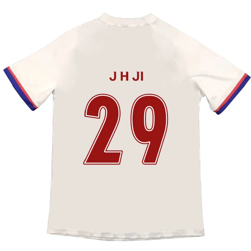 Danxen Kobiety Jung-Hoon Ji #29 Królewski Niebieski Czerwony Wyjazdowa Koszulka 2025/26 Koszulki Klubowe