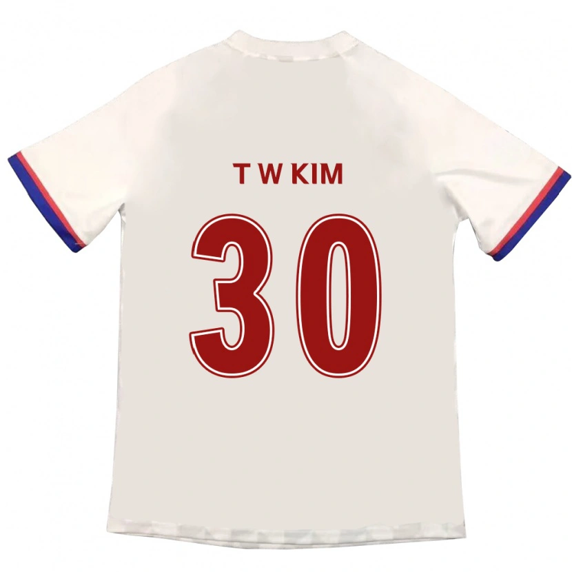 Danxen Kobiety Tae-Woo Kim #30 Królewski Niebieski Czerwony Wyjazdowa Koszulka 2025/26 Koszulki Klubowe