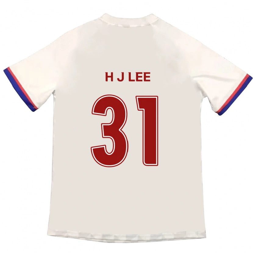 Danxen Kobiety Jae-Hoon Lee #31 Królewski Niebieski Czerwony Wyjazdowa Koszulka 2025/26 Koszulki Klubowe