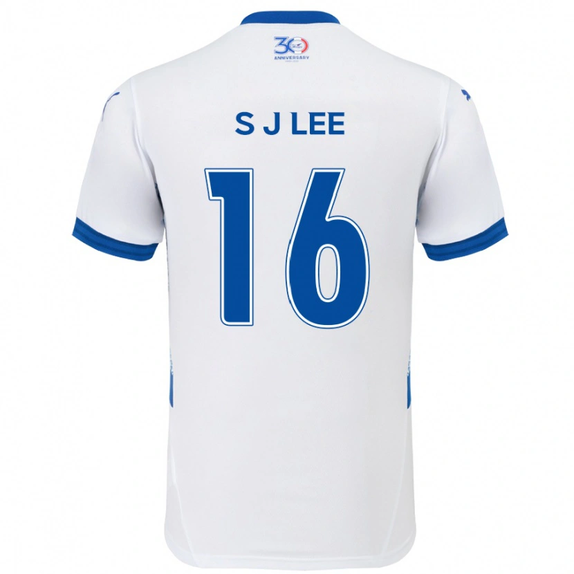Danxen Kobiety Jong-Sung Lee #16 Biały Królewski Niebieski Wyjazdowa Koszulka 2025/26 Koszulki Klubowe