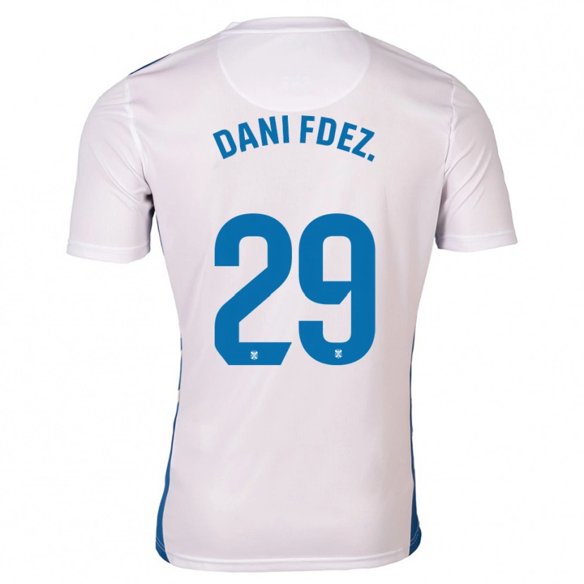 Danxen Kobiety Dani Fernández #29 Biało Niebieski Domowa Koszulka 2025/26 Koszulki Klubowe