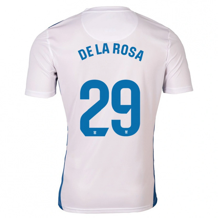Danxen Kobiety Raúl De La Rosa #29 Biało Niebieski Domowa Koszulka 2025/26 Koszulki Klubowe