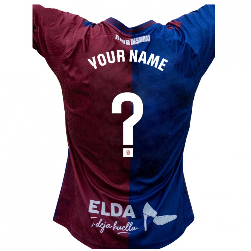 Danxen Kobiety Twoje Imię #0 Niebiesko Czerwony Domowa Koszulka 2025/26 Koszulki Klubowe