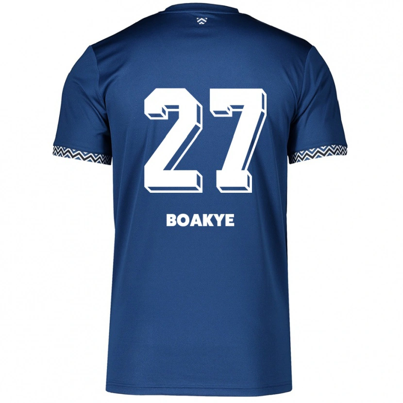 Danxen Kobiety Benjamin Boakye #27 Granatowo Biały Domowa Koszulka 2025/26 Koszulki Klubowe