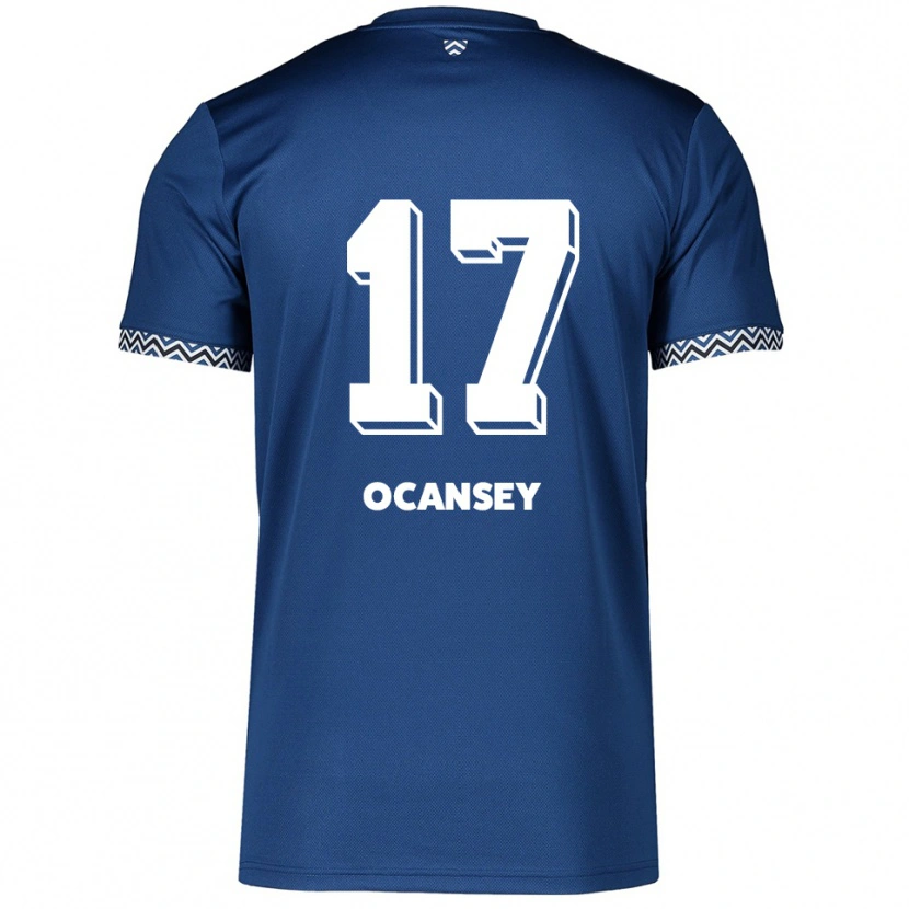 Danxen Kobiety Vincent Ocansey #17 Granatowo Biały Domowa Koszulka 2025/26 Koszulki Klubowe