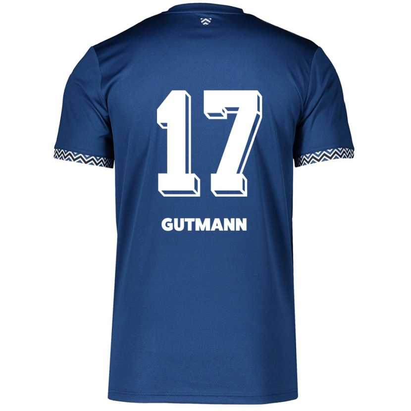 Danxen Kobiety Glenn Gutmann #17 Granatowo Biały Domowa Koszulka 2025/26 Koszulki Klubowe