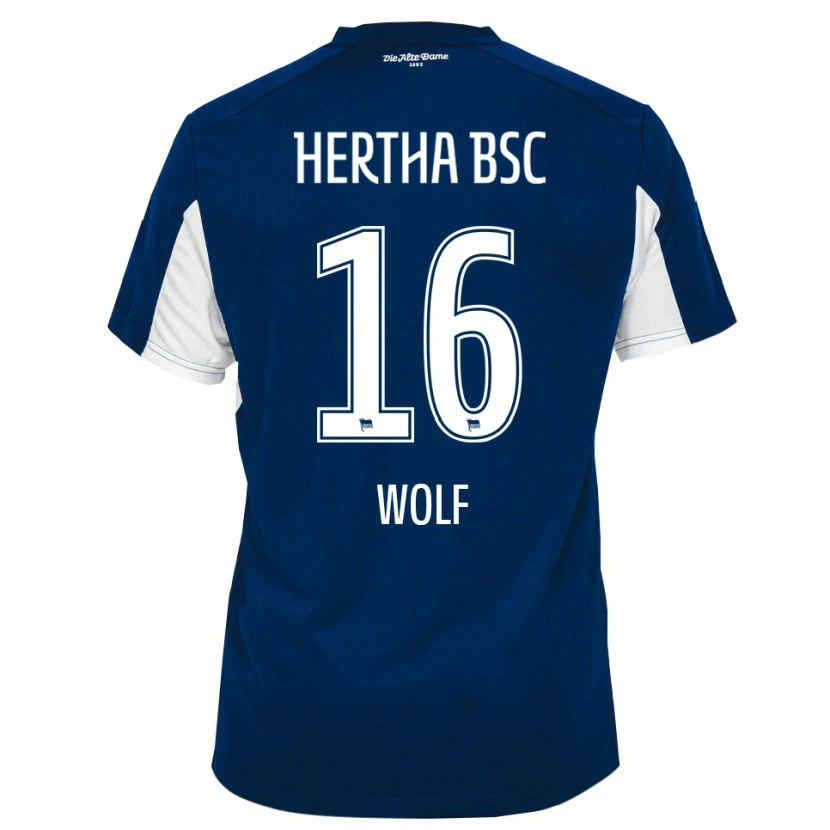 Danxen Kobiety Colin Wolf #16 Biało Niebieski Domowa Koszulka 2025/26 Koszulki Klubowe