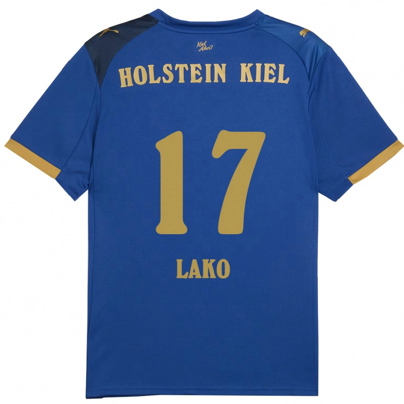 Danxen Kobiety Arjela Lako #17 Niebiesko Złoty Domowa Koszulka 2025/26 Koszulki Klubowe