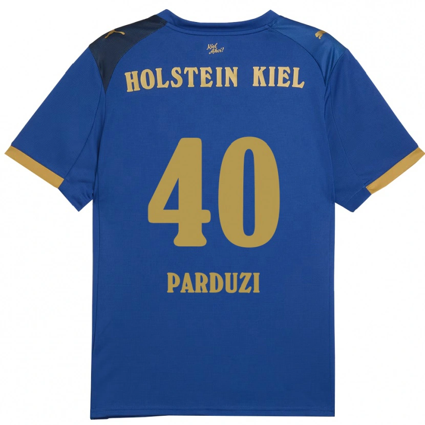 Danxen Kobiety Leon Parduzi #40 Niebiesko Złoty Domowa Koszulka 2025/26 Koszulki Klubowe