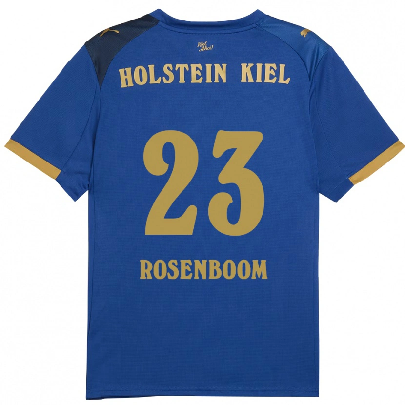 Danxen Kobiety Lasse Rosenboom #23 Niebiesko Złoty Domowa Koszulka 2025/26 Koszulki Klubowe