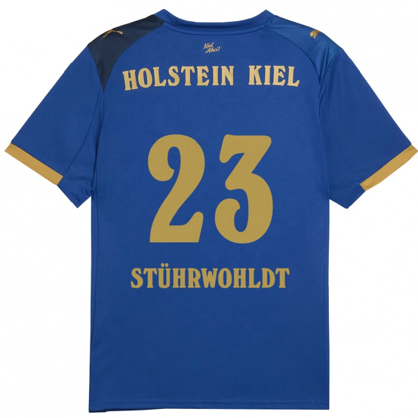 Danxen Kobiety Timon Stührwohldt #23 Niebiesko Złoty Domowa Koszulka 2025/26 Koszulki Klubowe