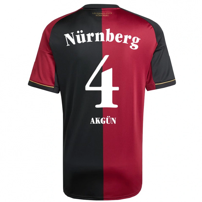 Danxen Kobiety Esad Akgün #4 Burgundowo Czarny Domowa Koszulka 2025/26 Koszulki Klubowe