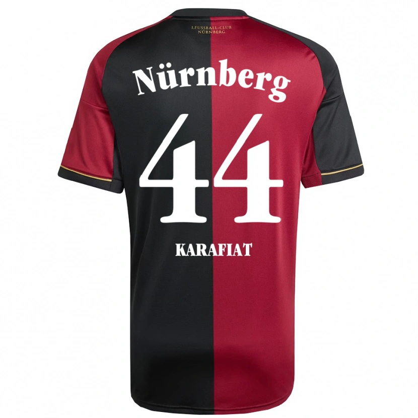 Danxen Kobiety Ondrej Karafiat #44 Burgundowo Czarny Domowa Koszulka 2025/26 Koszulki Klubowe