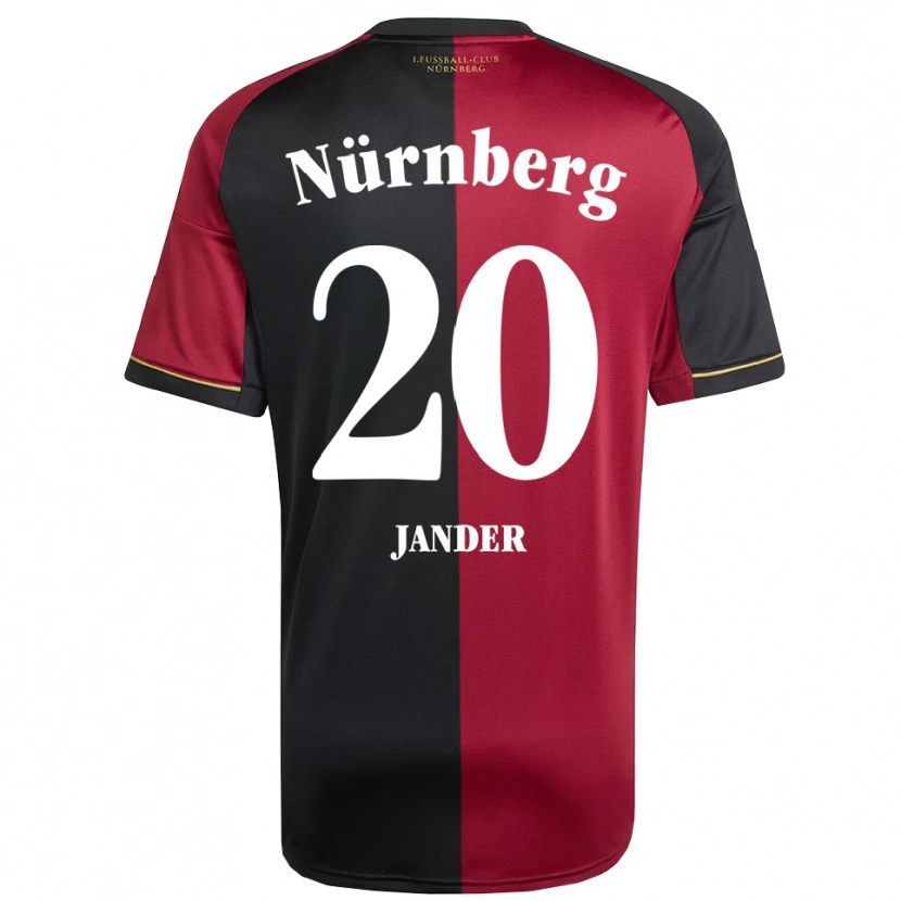 Danxen Kobiety Caspar Jander #20 Burgundowo Czarny Domowa Koszulka 2025/26 Koszulki Klubowe