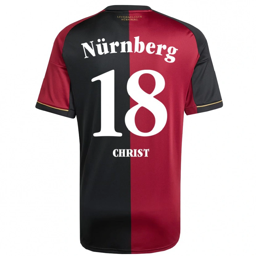 Danxen Kobiety Maurice Christ #18 Burgundowo Czarny Domowa Koszulka 2025/26 Koszulki Klubowe