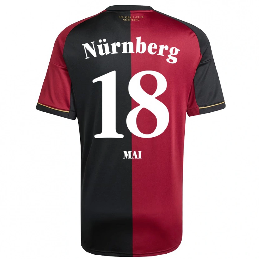 Danxen Kobiety Franziska Mai #18 Burgundowo Czarny Domowa Koszulka 2025/26 Koszulki Klubowe