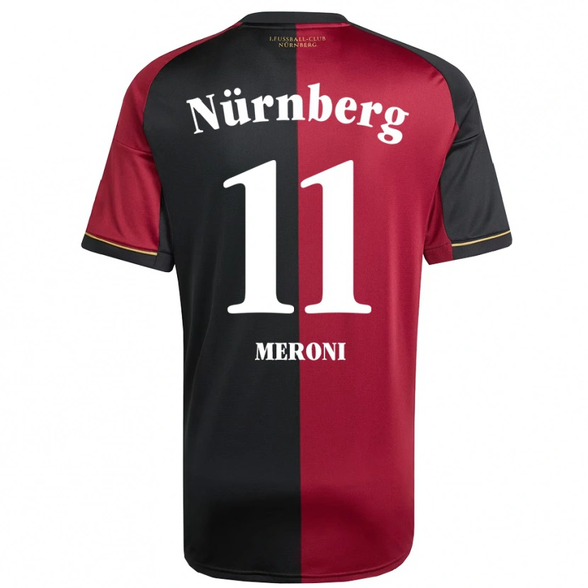Danxen Kobiety Lara Meroni #11 Burgundowo Czarny Domowa Koszulka 2025/26 Koszulki Klubowe