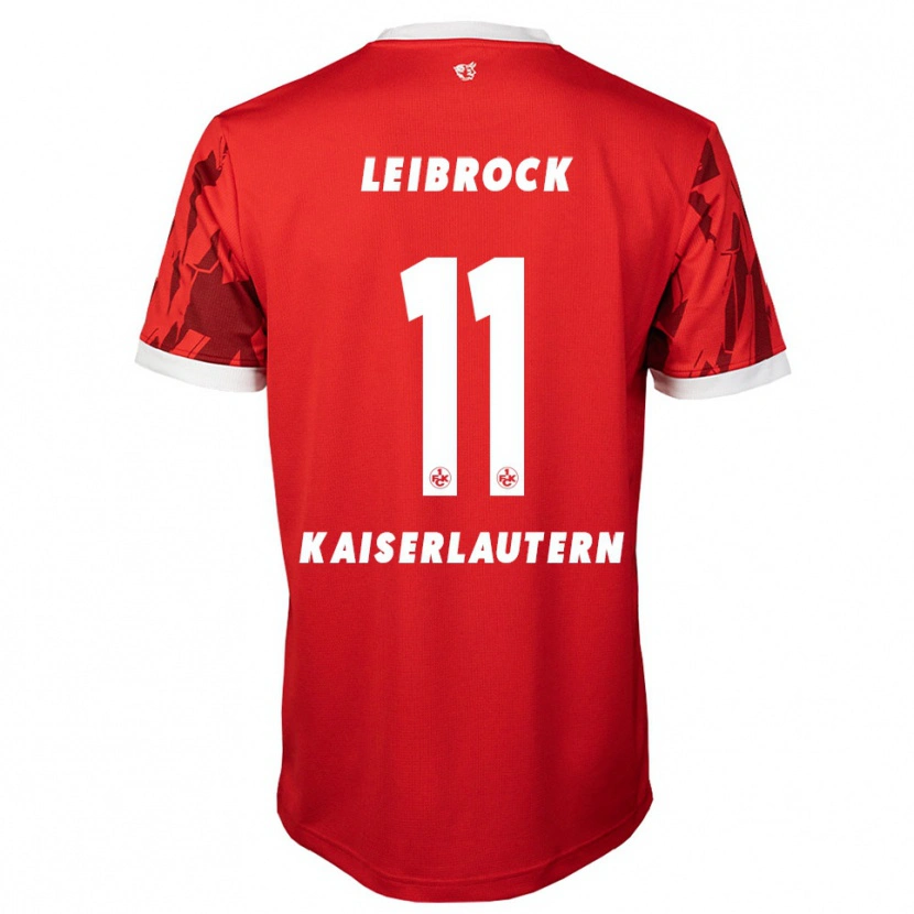 Danxen Kobiety Lucas Leibrock #11 Czerwono Biały Domowa Koszulka 2025/26 Koszulki Klubowe
