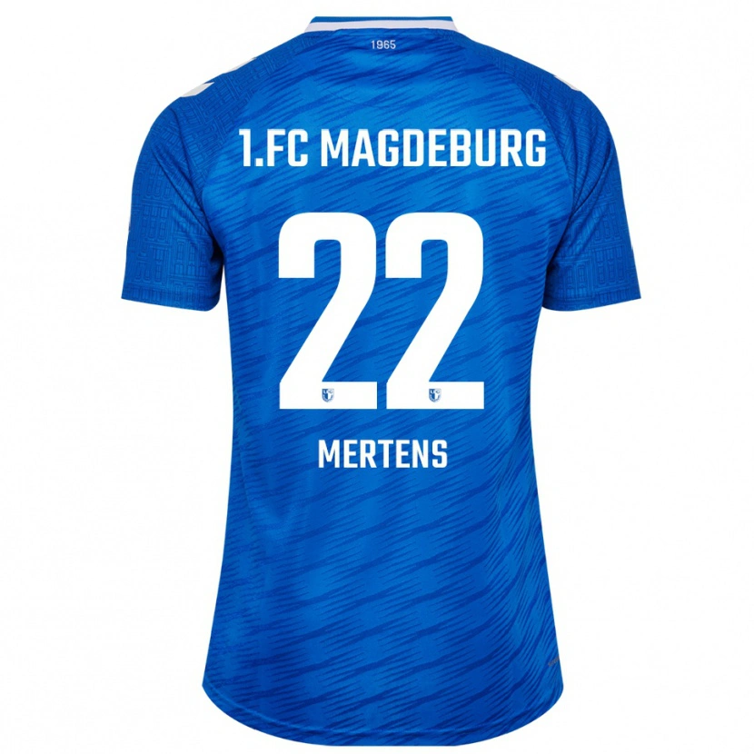 Danxen Kobiety Lisann Mertens #22 Niebiesko Biały Domowa Koszulka 2025/26 Koszulki Klubowe