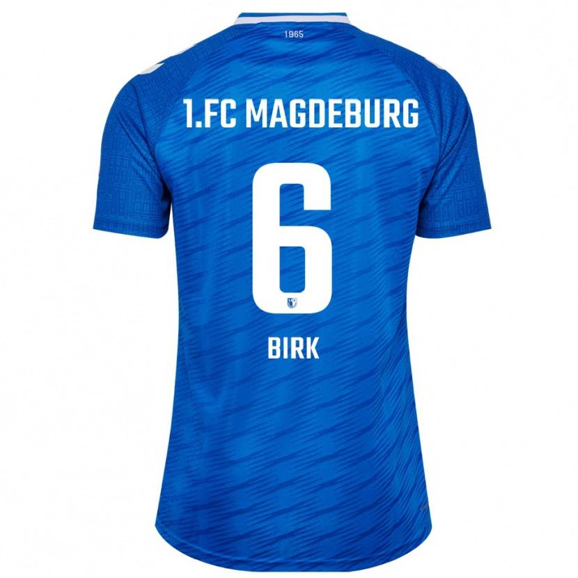 Danxen Kobiety Timo Birk #6 Niebiesko Biały Domowa Koszulka 2025/26 Koszulki Klubowe