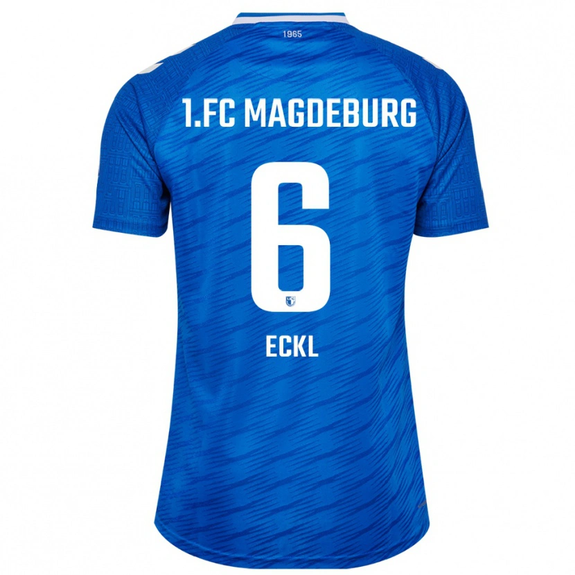 Danxen Kobiety Hanna Eckl #6 Niebiesko Biały Domowa Koszulka 2025/26 Koszulki Klubowe