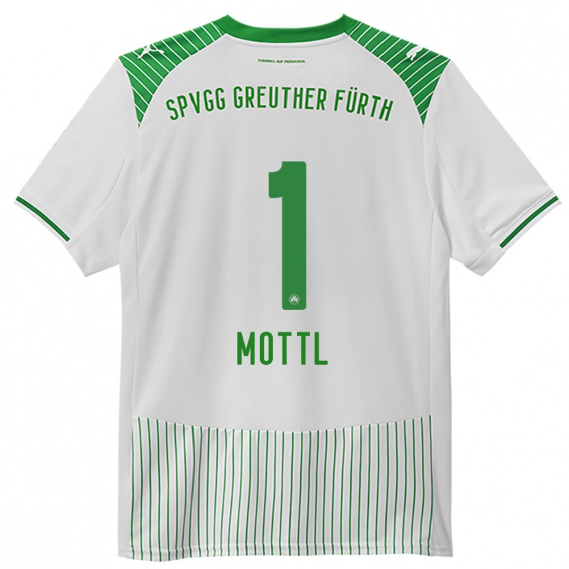 Danxen Kobiety Jan Mottl #1 Biało Zielony Domowa Koszulka 2025/26 Koszulki Klubowe