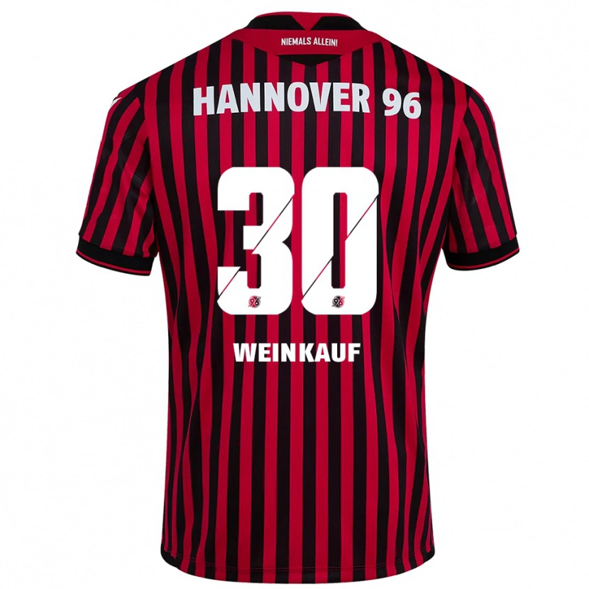 Danxen Kobiety Leo Weinkauf #30 Czerwono Czarny Domowa Koszulka 2025/26 Koszulki Klubowe