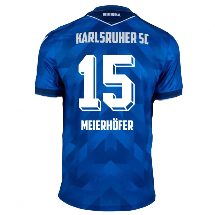Danxen Kobiety Luis Meierhöfer #15 Niebiesko Biały Domowa Koszulka 2025/26 Koszulki Klubowe