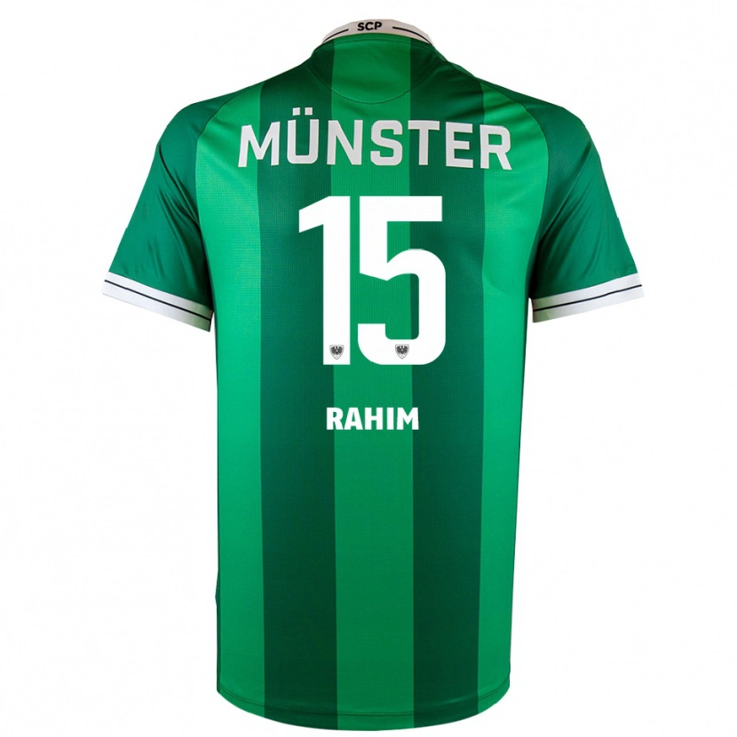 Danxen Kobiety David Rahim #15 Zielono Biały Domowa Koszulka 2025/26 Koszulki Klubowe