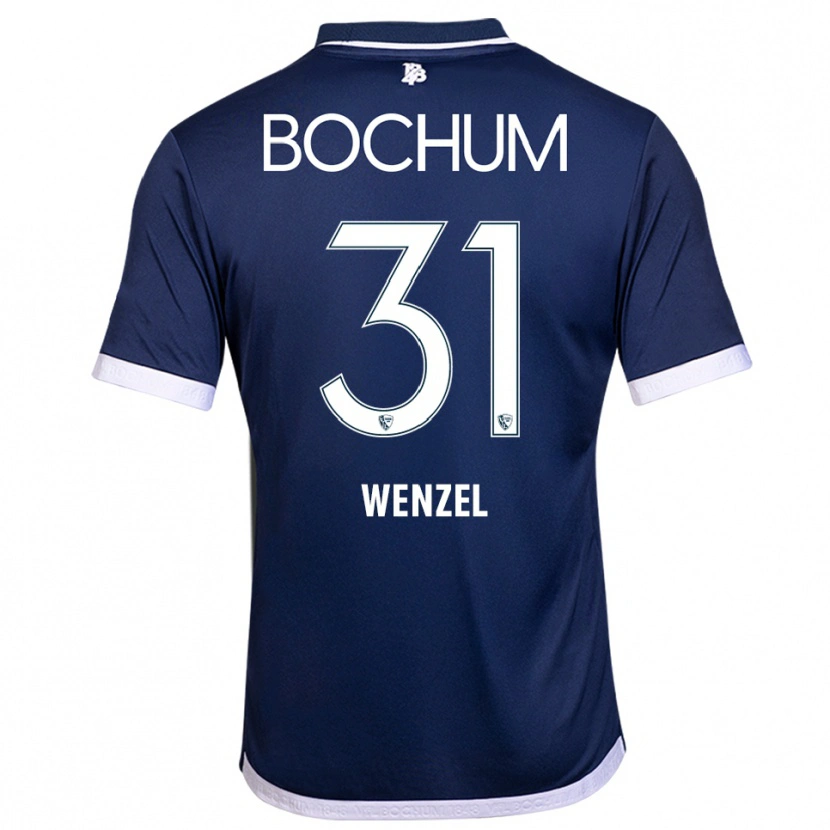 Danxen Kobiety Franziska Wenzel #31 Granatowo Biały Domowa Koszulka 2025/26 Koszulki Klubowe