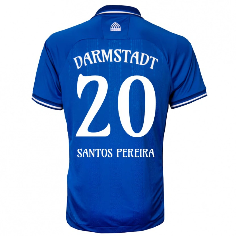 Danxen Kobiety Diogo Dos Santos Pereira #20 Niebiesko Biały Domowa Koszulka 2025/26 Koszulki Klubowe