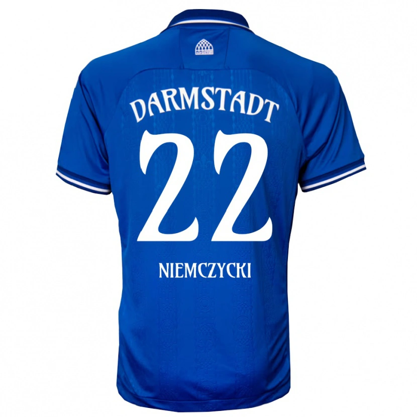 Danxen Kobiety Karol Niemczycki #22 Niebiesko Biały Domowa Koszulka 2025/26 Koszulki Klubowe