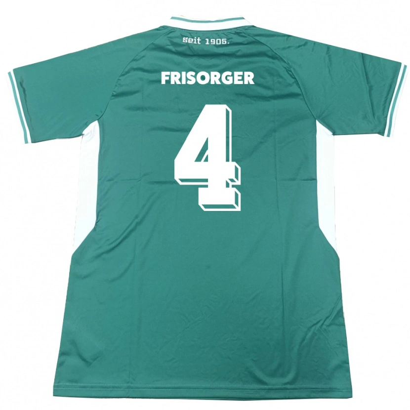 Danxen Kobiety Kevin Frisorger #4 Zielono Biały Domowa Koszulka 2025/26 Koszulki Klubowe