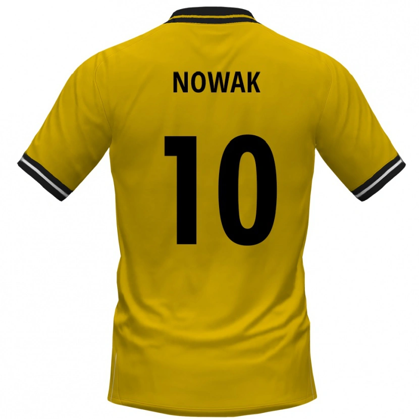 Danxen Kobiety Sven Nowak #10 Żółto Czarny Domowa Koszulka 2025/26 Koszulki Klubowe