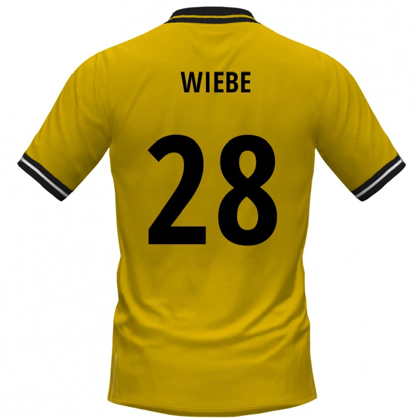 Danxen Kobiety Danilo Wiebe #28 Żółto Czarny Domowa Koszulka 2025/26 Koszulki Klubowe