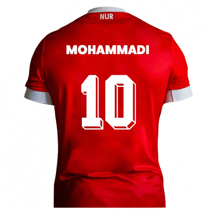 Danxen Kobiety Soleyman Mohammadi #10 Czerwono Biały Domowa Koszulka 2025/26 Koszulki Klubowe