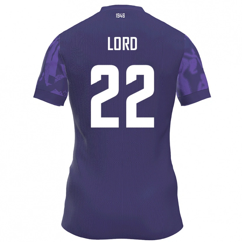 Danxen Kobiety Louis Lord #22 Fioletowo Biały Domowa Koszulka 2025/26 Koszulki Klubowe