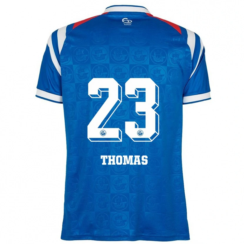 Danxen Kobiety Jordan Thomas #23 Niebiesko Biało Czerwony Domowa Koszulka 2025/26 Koszulki Klubowe