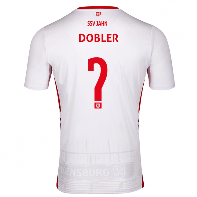 Danxen Kobiety Maximilian Dobler #0 Biało Czerwony Domowa Koszulka 2025/26 Koszulki Klubowe