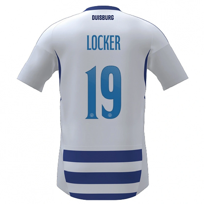 Danxen Kobiety Marie Locker #19 Biało Niebieski Domowa Koszulka 2025/26 Koszulki Klubowe