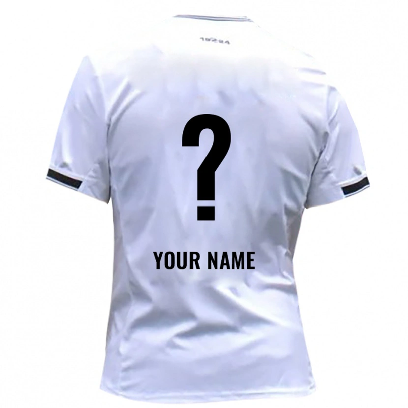 Danxen Kobiety Twoje Imię #0 Biało Czerwony Domowa Koszulka 2025/26 Koszulki Klubowe