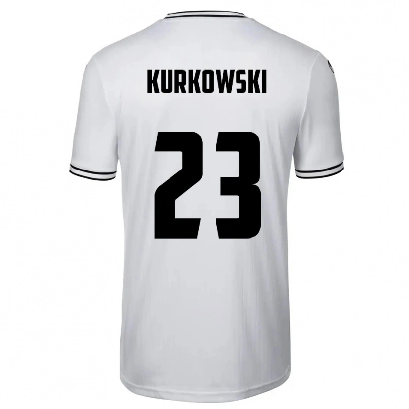 Danxen Kobiety Hannes Kurkowski #23 Biało Czarny Domowa Koszulka 2025/26 Koszulki Klubowe